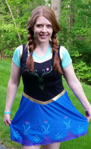 Anna from Frozen running costume